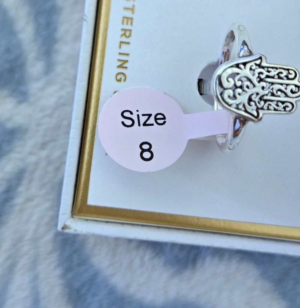 Annika Witt Sterling Silver🤍 Hamsa✋️ Ring💍 - NIB - Picture 9 of 16
